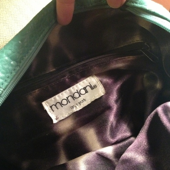 Mondani faux leather Green handbag - Picture 4 of 4